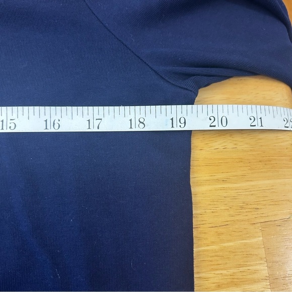 LAUREN RALPH LAUREN Navy Tie Sleeve Sailor Top - Picture 12 of 13